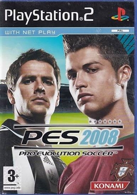 Pro Evolution Soccer 2008 - PS2 (Genbrug)